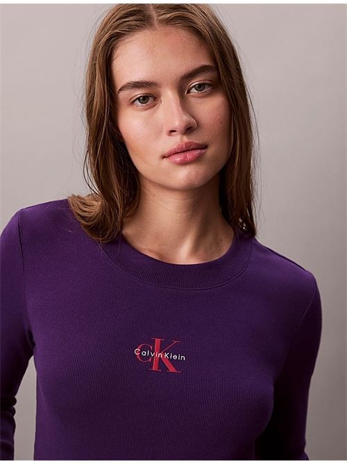 ls monogram baby tee CALVIN KLEIN JEANS | LV047A803GK41